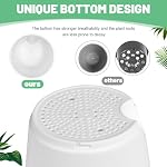 Pots végétaux 5 Pack 7+6.5+6+5.5+5 Inch, Planteurs auto-arroseurs avec trou de drainage, Pots de plantes en plastique Plantation intérieure moderne décorative pour diverses plantes, Planters pour plantes intérieures