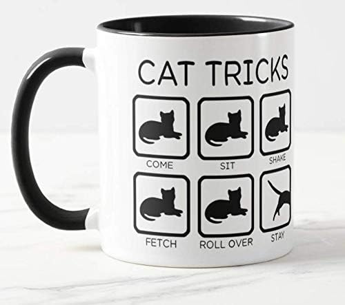 Vixar Awesome Cat Fetch Mug - Best Cat Trainer Cup Ever - Funny Coffee Cat Mug, , Christmas, Xmas, Birthday Gifts, Rude Sarcastic Mugs Memes Cup