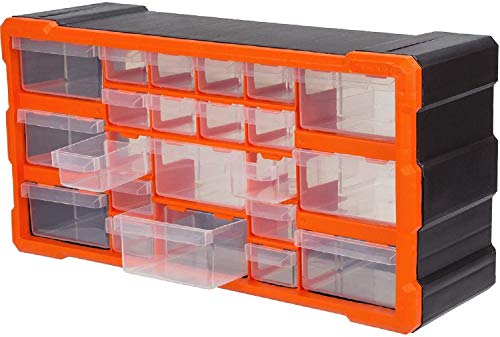 DIY Tool Bits Storage Organiser Unit - Workshop Screws and Small Parts Cabinet or Office Stationary Craft Box - Ideal for crafts, tools, workshop, garages