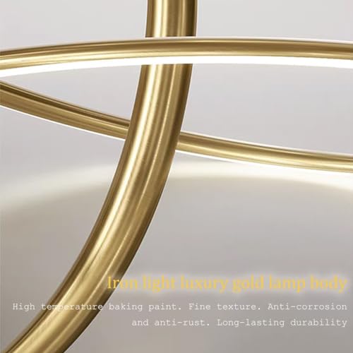 Lustre LED moderne à intensité variable suspension métal 45W - 8