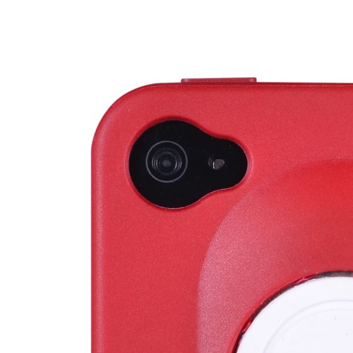 Megix Technology Share Series Protection Case For Iphone 4/4S - Retail Packaging - Red/White #TOP5