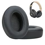Replacement Earpad Ear Cushion Pads Compatible with Beats Studio 2.0 and Studio 3.0, NOT Fit Beats Solo with Stronger Adhesive (Titanium)