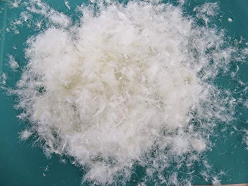 Bulk Goose Feather/Down Filling,100% Natural White Down,750+Filling Power,no Feathers-DIY,Make Your own Pillow,Comforter,Toy,Jacket,Sleepy Bags,Sofa-Sample (90% Goose Down, 200g)