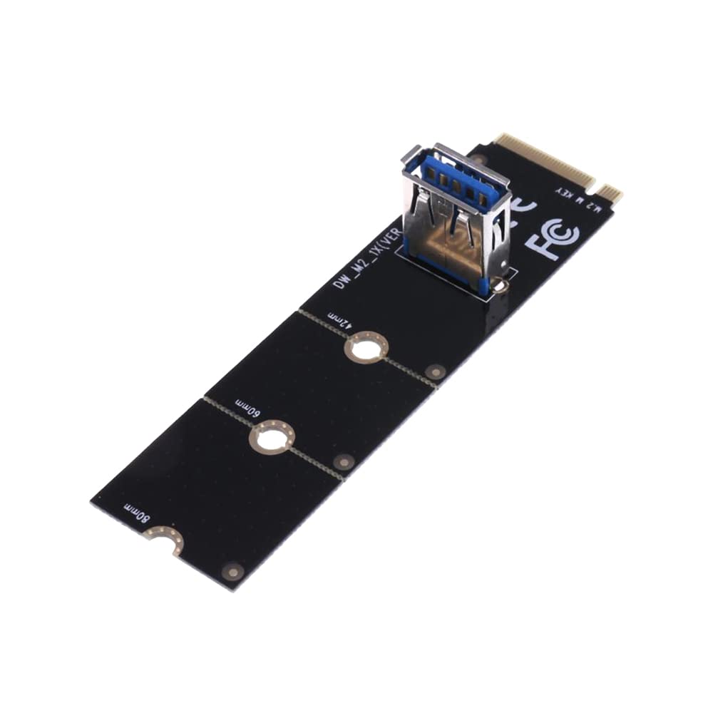 ezqnirk 1pcs NGFF M.2 to USB3.0 PCI Express Converter Adapter Graphic Card Extender M2 to PCI-E PCIe X16 Slot Transfer Mining Riser