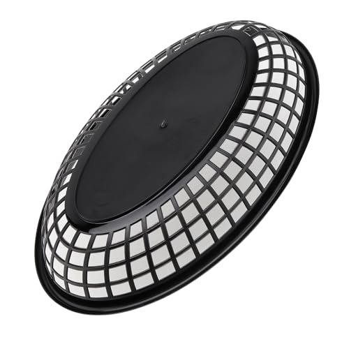 MAHIONG 60 Pack Oval Food Baskets, Plastic Fast Food Baskets, Black Food Serving Basket for Chip, Burgers, Sandwiches, Picnics, Parties, 23x14.5x4cm - Image 4