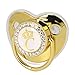 Gold Letter Pacifier Infant Pacifier Home Travel Fashion Portable Silic Alloy C