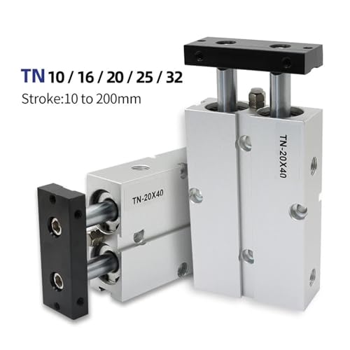 Vérin pneumatique double tige TN anti-torsion pour machines de tri - 4