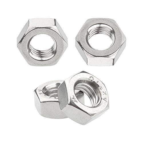 40Pcs Metric M8-1.25 Hex Nuts, Coarse Thread Hexagon Nut, A2-70 (304) Stainless Steel Hex Nut Silver Tone #TOP4