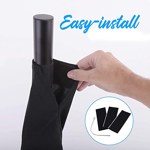 Pyle Universal Lighting Tripod Stand Scrim - Dj Light Speaker Stand Skirt Tripod Scrim Cover W/Hook And Loop Stretchable Lycra Spandex Material - Straps, Bag - For On Stage/Event Use #TOP3