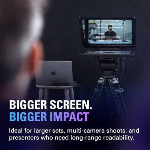 Image of Elgato Prompter XL, Full-Sized Teleprompter, Removable | 15.6-inch detachable Full HD display, Doubles as conferencing monitor, Fits DSLR, mirrorless, studio cameras, USB-C 3.2