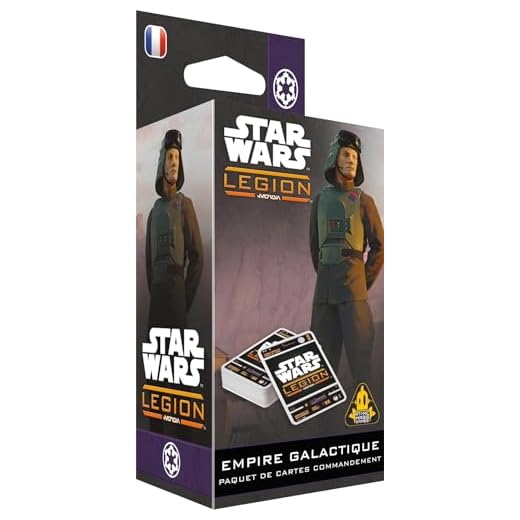 Asmodee - Star Wars: Legion – Galactic Empire Command Card Pack - Carte Comando Impero Galattico - AMG - Giochi da tavolo - Gioco di figure - 2 giocatori - 14 + - Versione francese