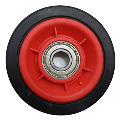 VIOKS Laufrolle Rad für Trommel Ersatz für Electrоlux AEG 8077877028 807787702/8 8077877036 - Spann und Leitrolle für Trockner - Gummirad Spannrolle mit innensitzendem Kugellager für Wäschetrockner