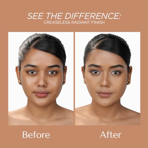 Image of BELLAVITA Hydmatte FX - Airbrush Liquid Foundation with SPF 50 and PA ++++ for Radiant Finish | Infused with Hyaluronic Acid & Niacinamide| 16 hour oil control | Creaseless, Smooth Finish | Lightweight & Long-Lasting Formula | Toasted Hazelnut | 30 ML