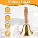 Massivmessing Rufglocke, Goldene Handglocke Mit Holzgriff, Klassisch Handglocke, Multifunktionale Handglocke, Super Laute Handglocke Für Hochzeit, Büro, Abendessen, Hotelservice, Meditationsgebet