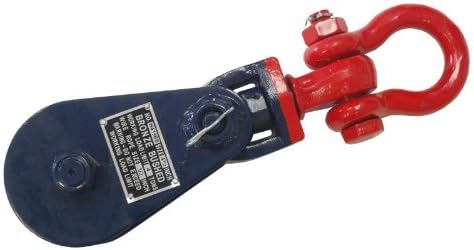 4 Ton Snatch Block with Swivel Shackle 4-1/2 in. Single Sheave