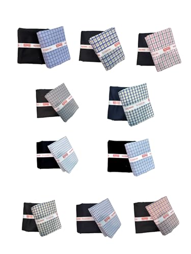 Image of Raymond Fabrics Trouser-Shirt Fabric VELVET Combo Box (Multicolour, Unstitched, All Weather Fabric) (PACK OF 10)