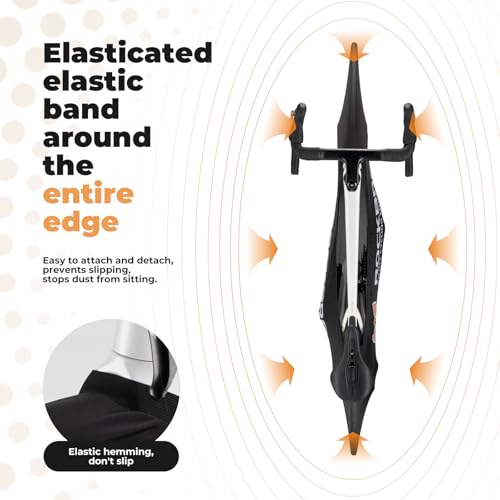 Funda de bicicleta impermeable ROCKBROS elástica con protección de ruedas 5