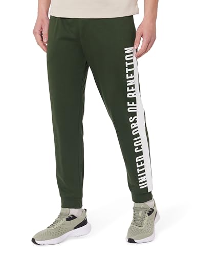 Image of United Colors of Benetton Men Regular Mid Rise Pants