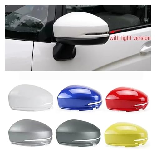 Coque de rétroviseur Fit 2015 2016 2017 boîtier gauche jaune