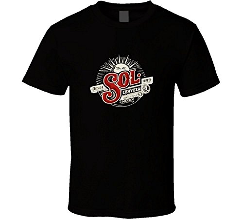 T-shirt Sol Mexican Beer en coton premium avec impression vintage haute définition