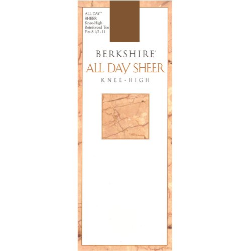 Berkshire Women's All Day Knee High Pantyhose with Reinforced Toe
