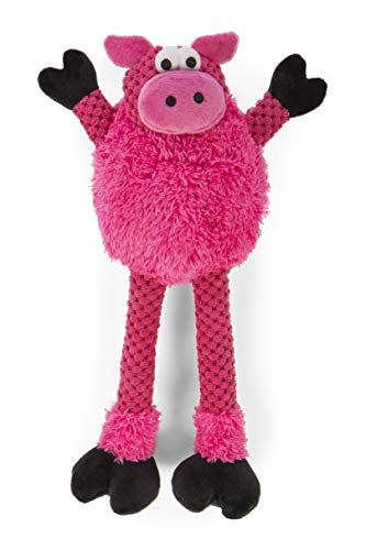 Worldwise 73561-98997-024 goDog Checkers Skinny Pig with Chew Guard Technology Durable Plush Dog Toy, Small