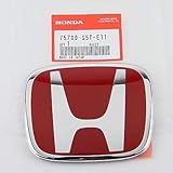 FRONT LOGO JDM RED Honda Emblem 123mmX100mm