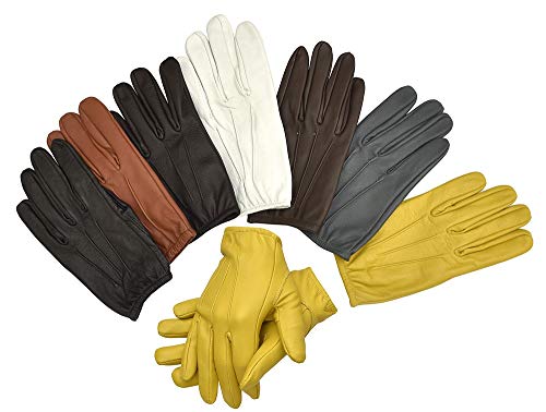 Ergonomic Cut leather driving gloves (XX-Large, Chocolate brown)