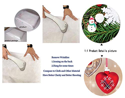 Dudaacvt D0300808 Fotostudio-Requisiten, Weihnachtsbaum und Schneelandschaft, 20,3 x 2,4 m, 4, 10x10ft – Bild 4