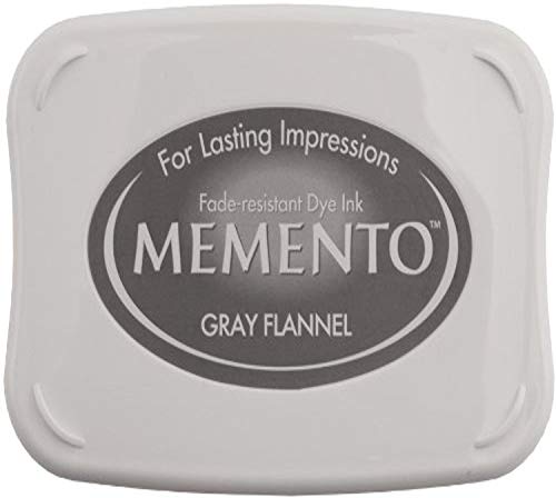 Preisvergleich Produktbild Tsukineko Memento Stempelkissen Flannel Tinte, Synthetic Material, grau, 9.8 x 6.8 x 1.8 cm