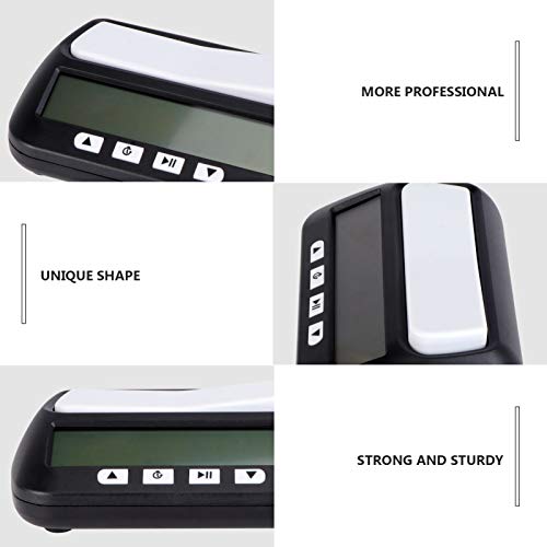 Kisangel Relógio digital de xadrez com temporizador de xadrez para jogos de tabuleiro chinês, inglês