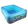 Opblaasbaar zwembad, verdikt 2-laags Kids Water Play Padding Bathtub Blue 120cm, Baby Badzwembad,