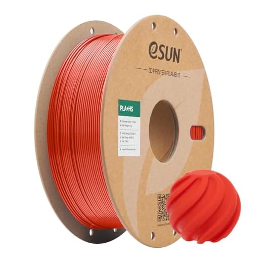 eSUN High Speed PLA+ Filament 1.75mm, 3D Printer Filament Speedy PLA Plus for Fast Printing, Dimensional Accuracy +/- 0.03mm, 1KG Cardboard Spool (2.2 LBS) 3D Printing Filament for 3D Printers, Red