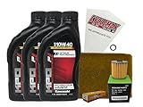 Cyclemax Standard Tune Up Kit with Spark Plugs compatible with 1999-2002 Kawasaki BAYOU 220