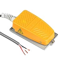 QLOUNI Industrielle Fußschalter Momentary Metall Fußpedal Schalter 250 V 10A Tritttaster