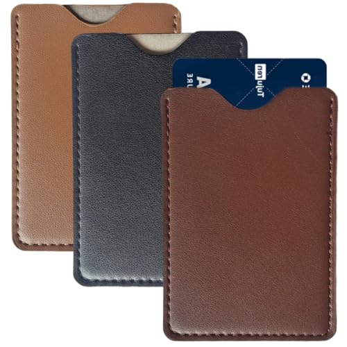 JYNVO 3 Porte-Cartes en Cuir Blocage RFID, Protection Anti-Fraude, Mini Élégant, Porte-Cartes...