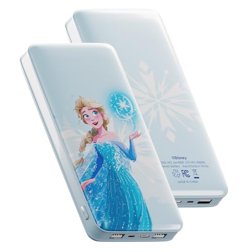 Disney Frozen 10,000mAh Power Bank with USB Charger