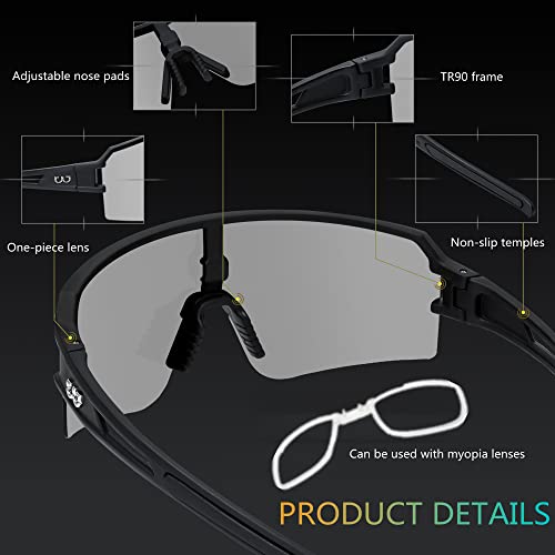 Zonnok Photochromic Sunglasses For Men Women, Transition Safety Glasses For Driving Motorcycle Golf Fishing Cycling Outdoor Sports (12) #TOP2