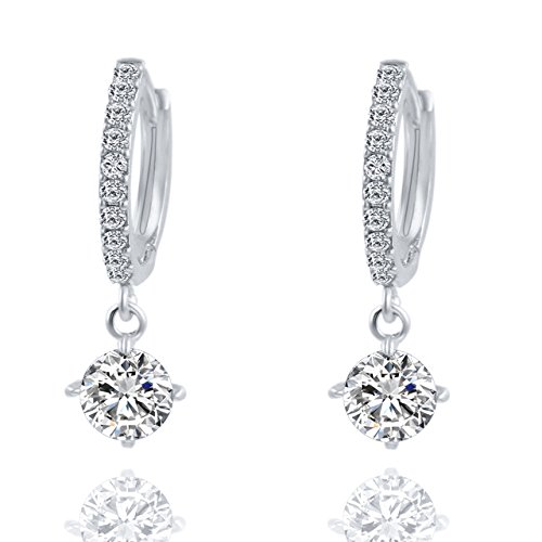 Shining Diva Fashion Crystal Zircon Stylish Fancy Earrings for Women & Girls(Silver)(sd7420er) (B074Y12X9J) Amazon Price History, Amazon Price Tracker