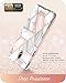 i-Blason Case Designed for Galaxy J7 2018, Cosmo Series Built-in Screen Protector Full-Body Glitter Bling Bumper Protective Case for Galaxy J7 (SM-J737), Not fit J7 2017 (SM-J727) (Marble)