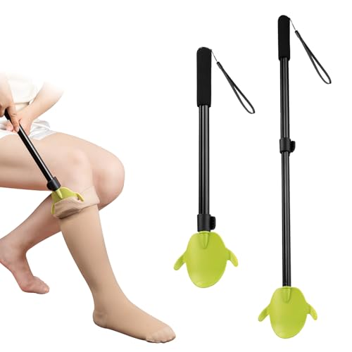 JurciCat Anziehhilfe F&uuml;r Kompressionsstr&uuml;mpfe Strumpfanziehhilfe Sockenanziehhilfe f&uuml;r Schwangere Frauen Senioren Und Behinderte