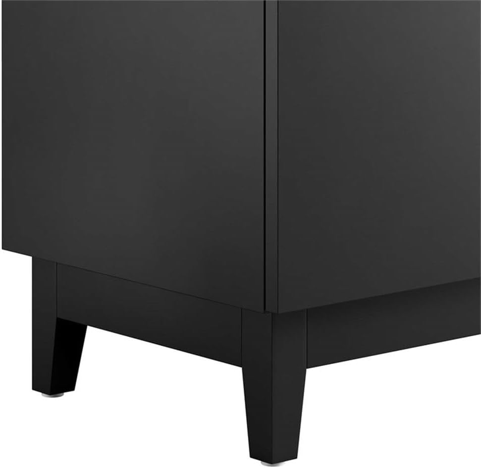 Miles Black 36" Modern Bathroom Vanity Cabinet