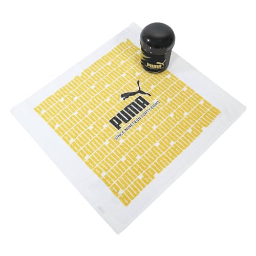 PUMA キッズランチ おしぼりセット W6.2×D6.2×H9.1cm (タオル/W33×D29×H0.6) PM542 日本製