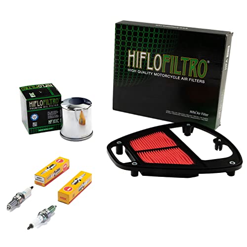 Wartungspaket Luftfilter + Ölfilter + Zündkerzen für Kawasa ki VN 900 VN900 Classic VN900B VN900C Baujahr 2006-2017