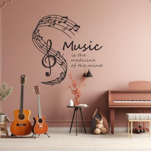 Vinilo Decorativo Musical 18x18 Pulgadas Negro miniatura 6