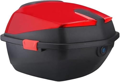 AZIEBAY自転車リアボックストップボックス、ユニバーサルキーロック付き、防水、防塵、あらゆる種類の車両に適し、高耐久性ABS素材、大容量、実用的、多機能、耐久性、ポータブル、安心してご購入ください。