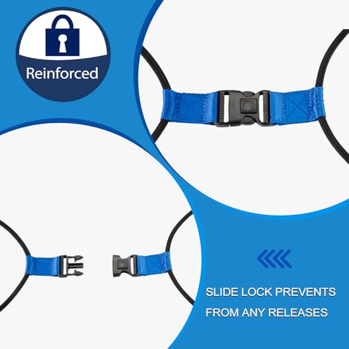 Image of Generic Outdoor Trash Can Bungee Rope,Trash Can Lid Lock,Suitable for 30-50 Gallons - Buckle Lock,Preventing Animals and Other Pests from Entering (Black 1 Pack)