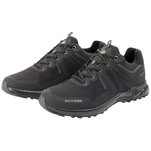 Mammut Ultimate Pro Low GTX Men | Wanderschuhe für Herren, Gore-Tex Schuhe, Wasserdichte Sportschuhe, Trekkingschuhe für Leichte Wanderungen, Bergschuhe, Outdoor Freizeitschuhe | Schwarz, 10.5