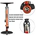 GOBKO Bike Pump with Gauge,Bicycle Floor Pump for Presta and Schrader Valves Bike Tire Pumps Inflator High Pressure 160PSI & 11BAR Portable Air Pump for Road Bike Car MTB Sports Balls