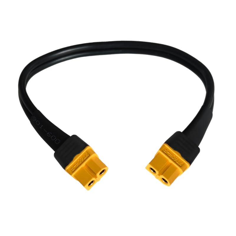Cable de carga hembra a hembra de alta potencia de 360 W 60 con cable de 12 AWG para baterías de litio, cable de alimentación de 50 cm a 5 metros